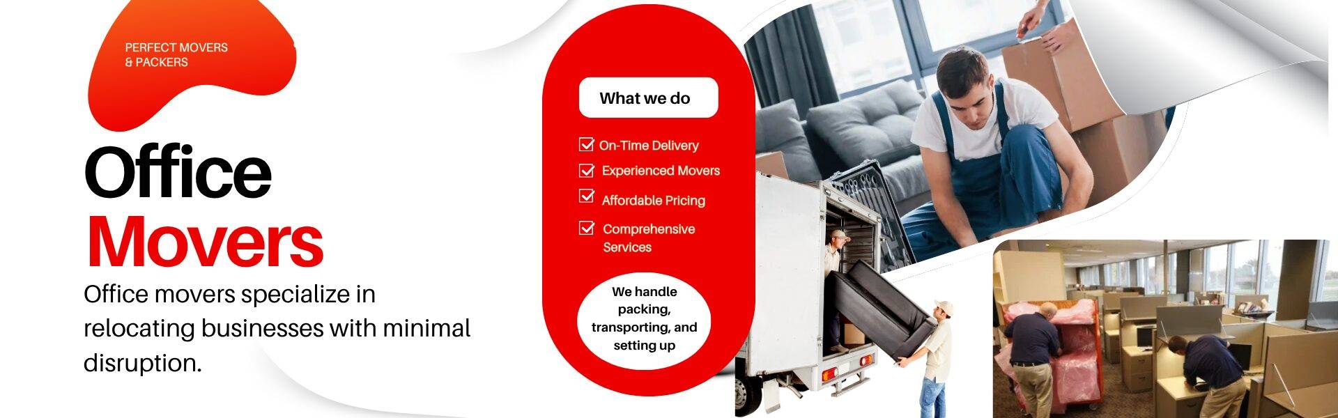 Home 1 Orange and White Modern Moving Service Banner 1920 x 600